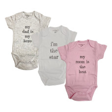 Fox & Bunny Baby Bodysuit Multi 3pcs pack L-62C